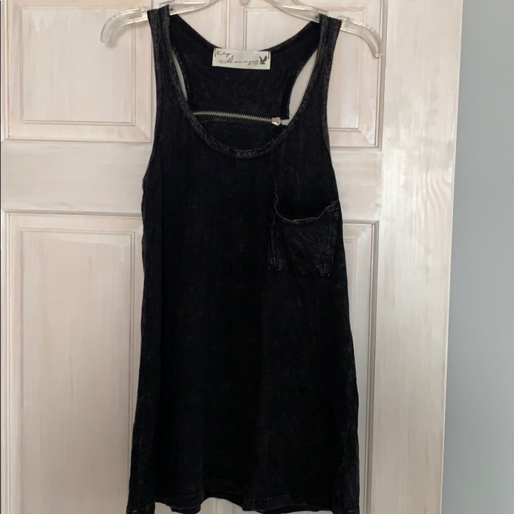 Vintage Havana Black Stone Wash Tank Top